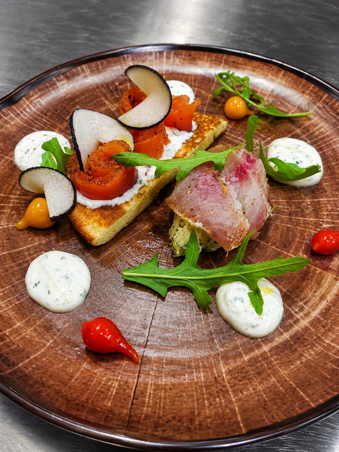 Poisson dressé à l'assiette